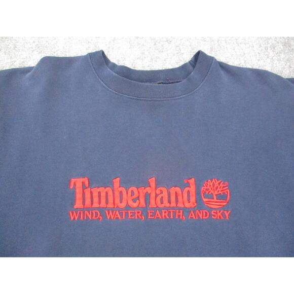 Vintage Timberland Sweatshirt Mens Large Made USA Weathergear Embroidered 90s - Picture 9 of 16